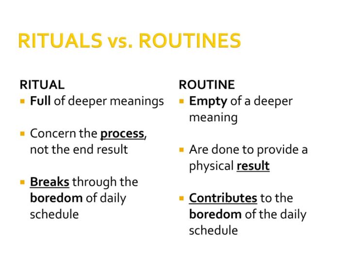 The Difference Between a Daily Ritual and a Routine