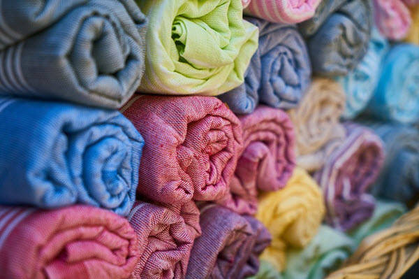 colorful towels