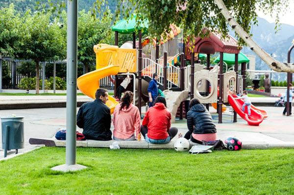 nearby playground