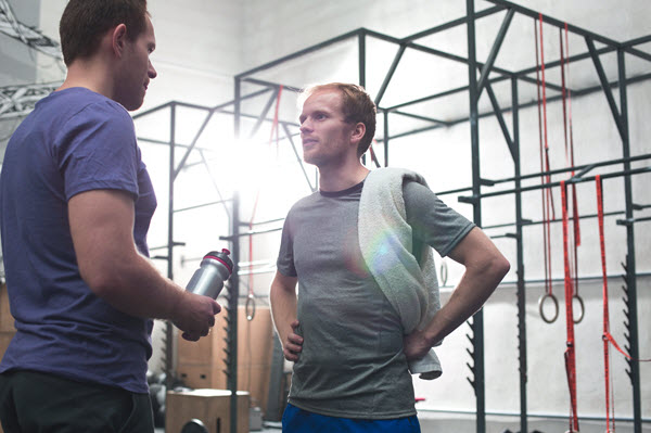 talking during workout