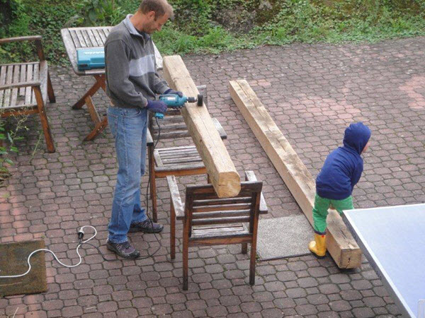 building the school