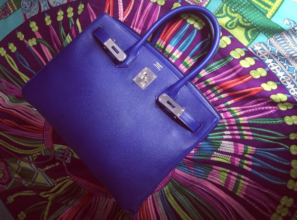 birkin bag blue