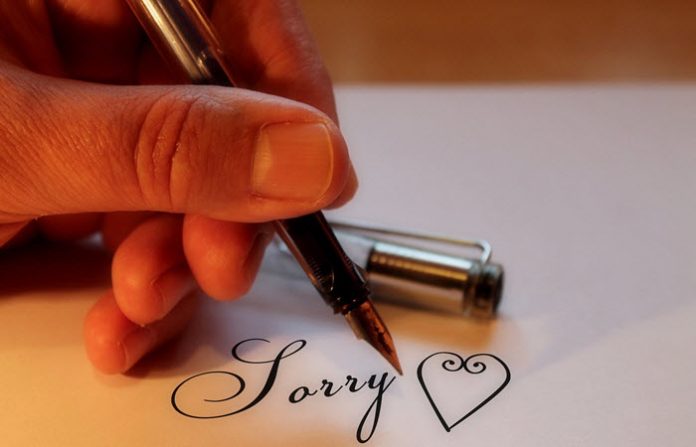 how to apologize
