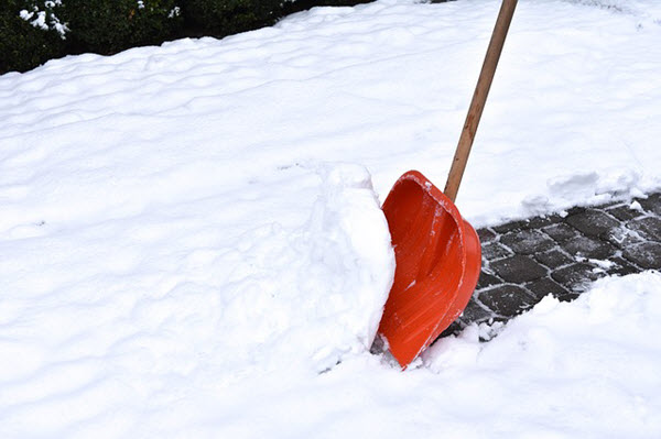 shoveling snow