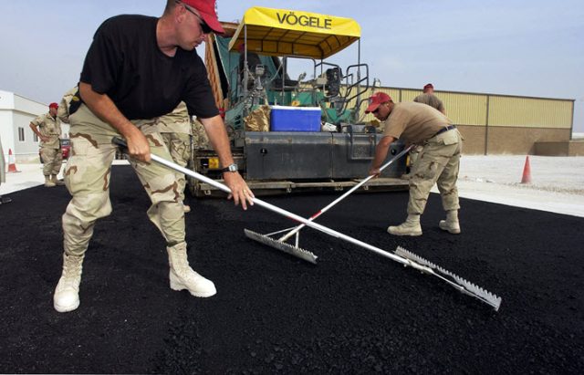 asphalt driveway paving