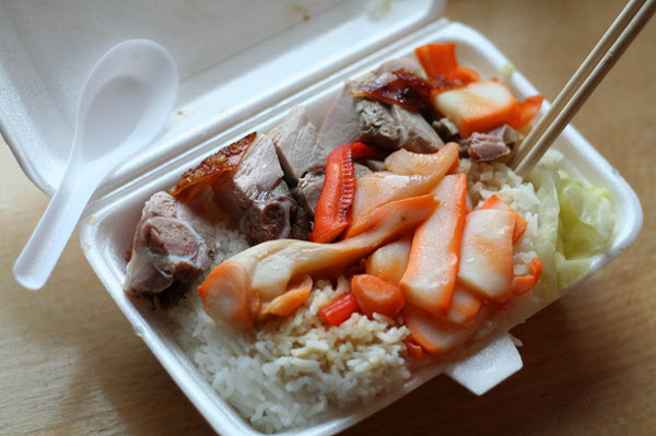 polystyrene takeout containers
