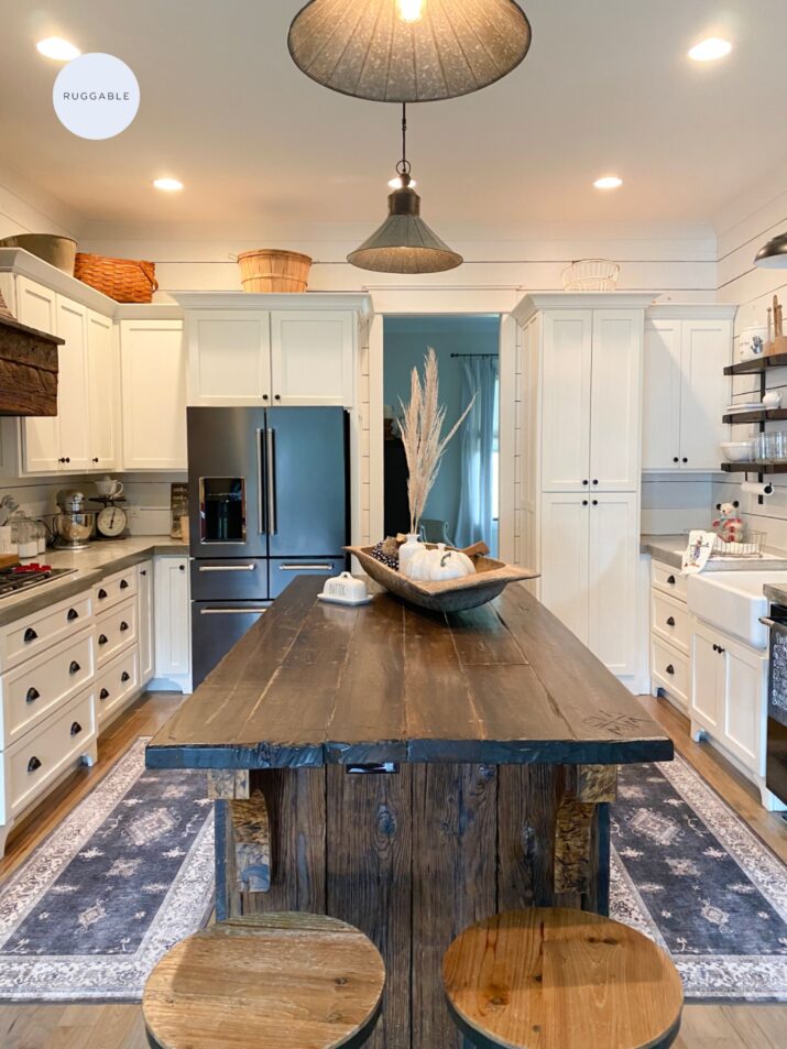 Rugs are also a good option for small spaces that you can get for your kitchen.