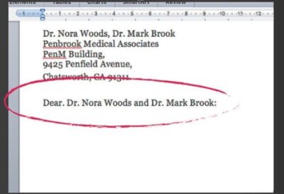 Address Two People In A Business Letter