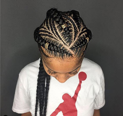 assymetrical braids