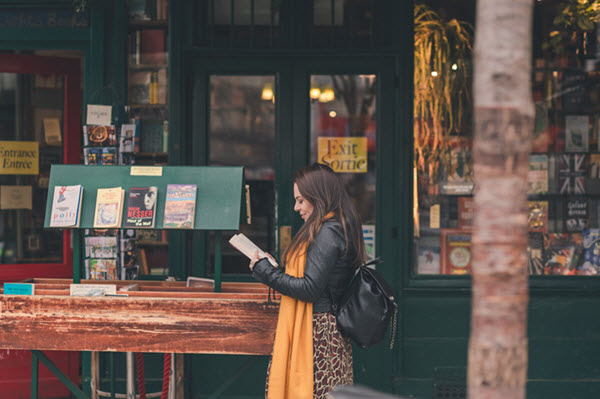 an indie bookstore