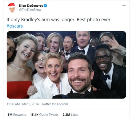 oscars viral selfie