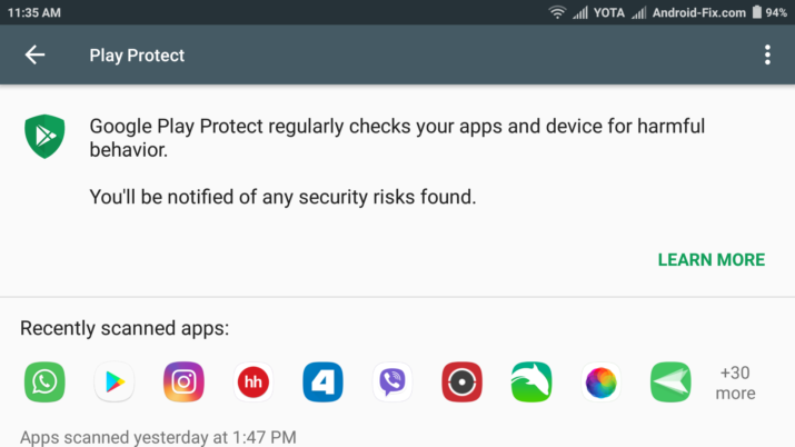 Google Play Protect verification program