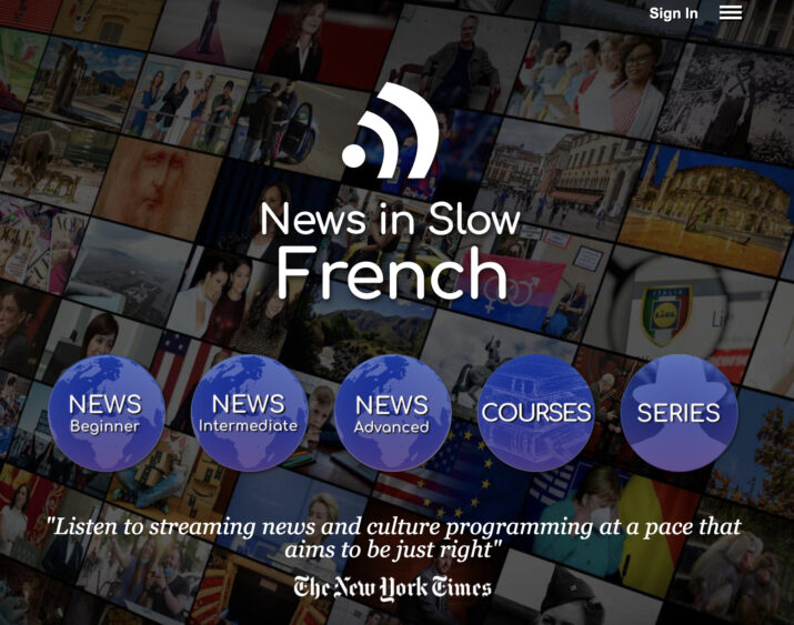 News in Slow French