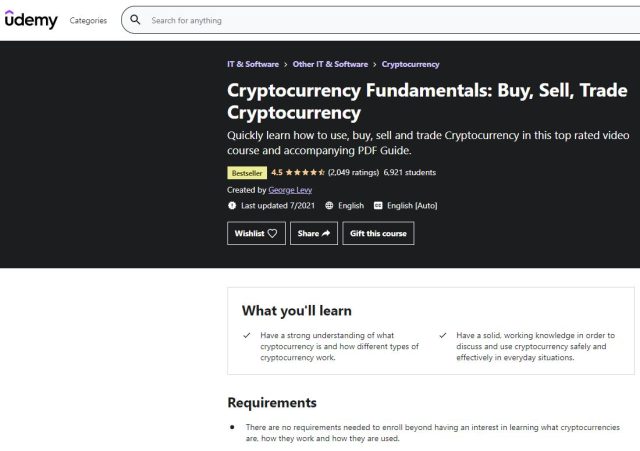 best udemy course for trading cryptocurrency
