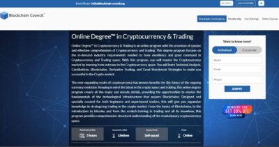 Blockchain Council’s Online Degree in Cryptocurrency and Trading