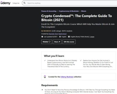 Crypto Condensed: The Complete Guide to Bitcoin (2021)