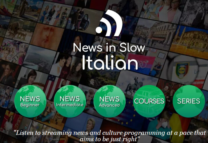 News in Slow Italian