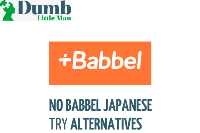 No Babbel Japanese try Alternatives