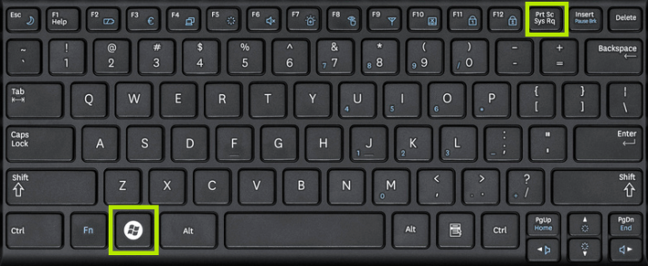 How to take a screenshot using the keyboard shortcuts for print screen