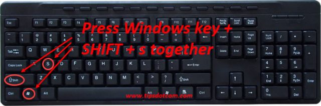 Windows+Shift+S keys