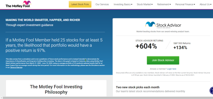 The Motley Fool Stock Advisor