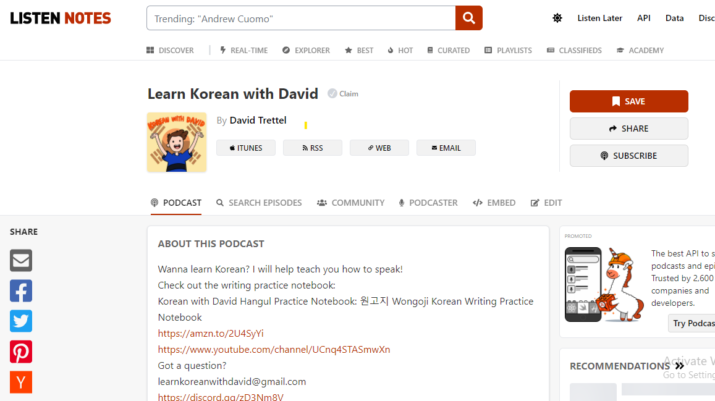 Learn Korean with David