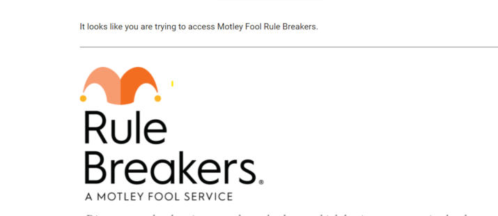 Motley Fool Rule Breakers