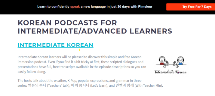 Intermediate Korean