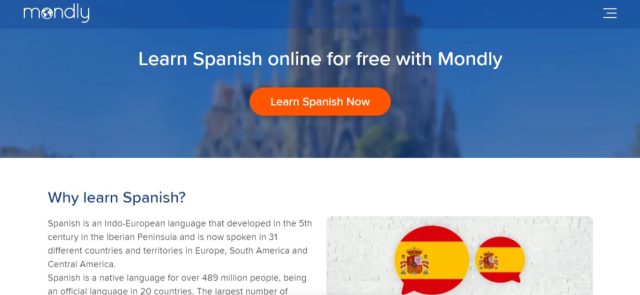 Mondly for Learning Spanish