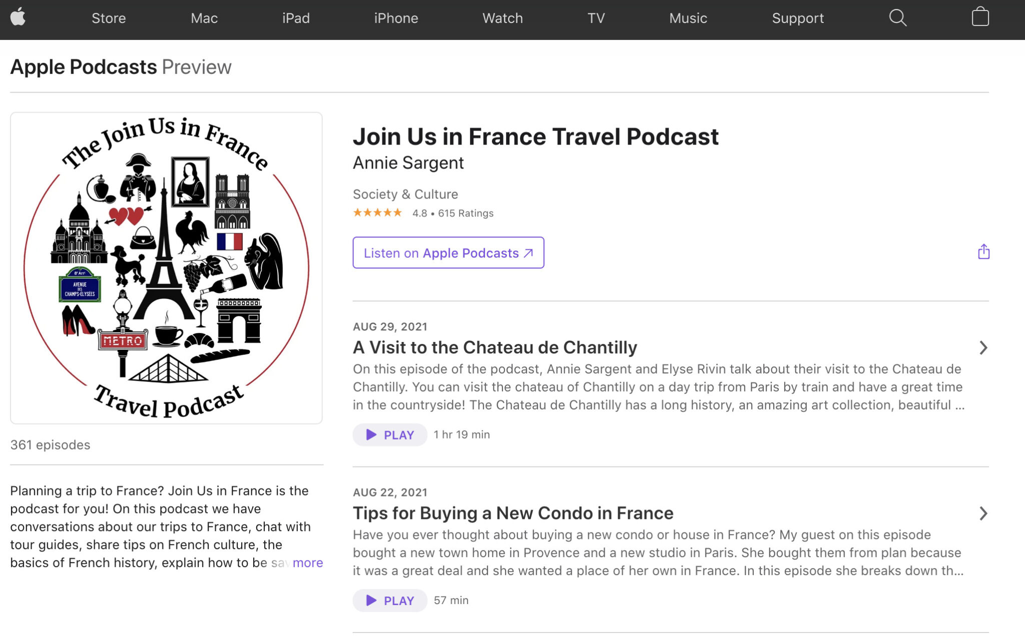 JOIN US IN FRANCE PODCAST