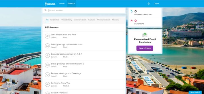 Fluencia Search Feature