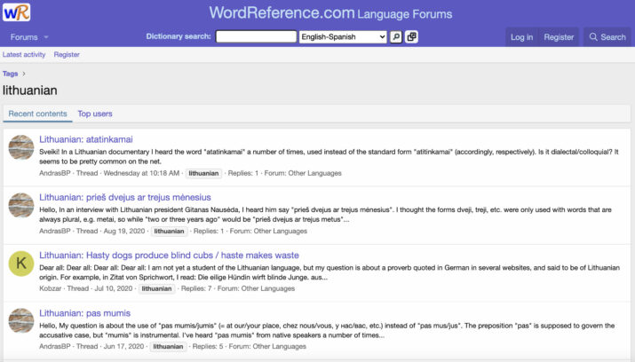 WordReference Forums