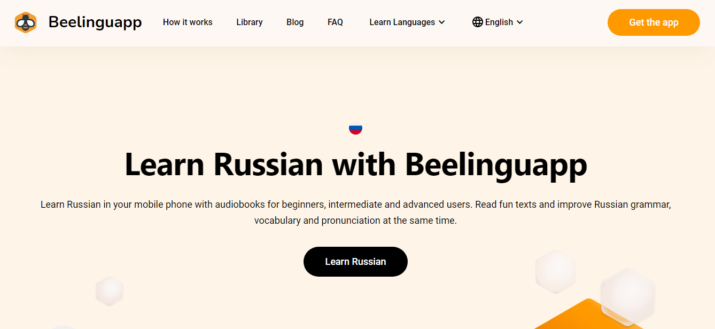 Beelinguapp to learn Russian