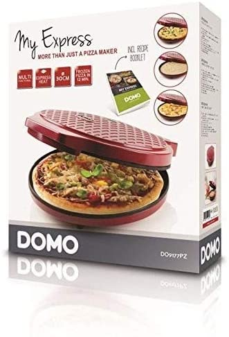 DOMO Pizza Maker My Express 30cm für Pizza/Omelettes/Quiche/Pancakes DO 9177 PZ