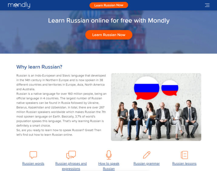 Mondly: One of the best Russian Learning Apps