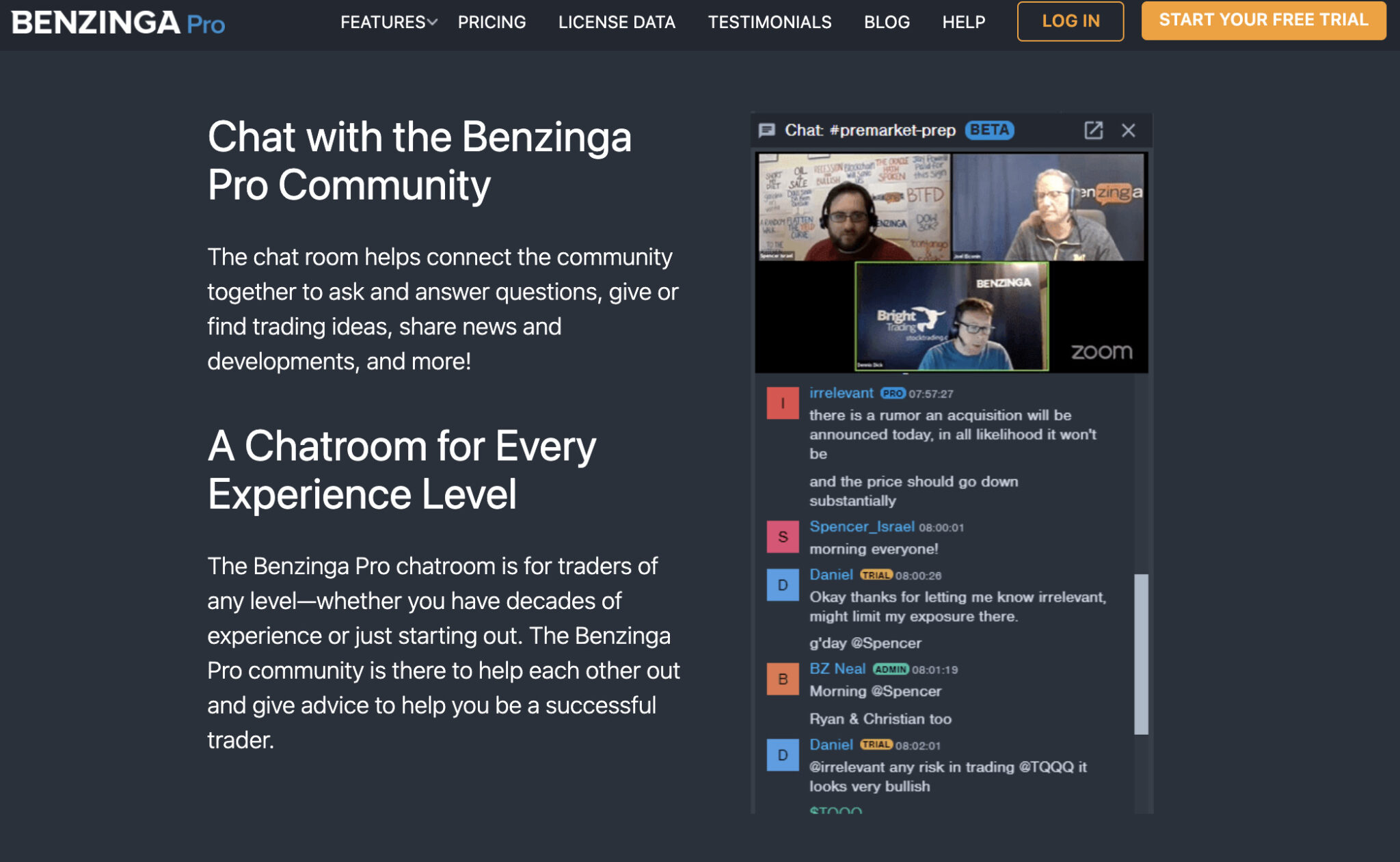 Chat Room and Community