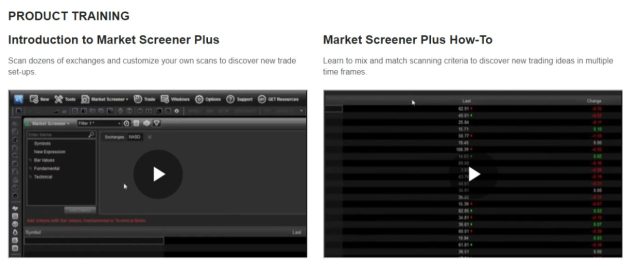 Market screener