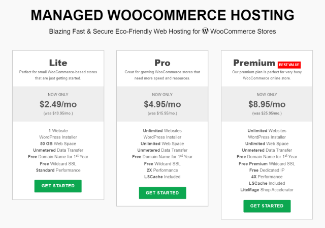 WordPress Hosting/Managed WooCommerce Hosting