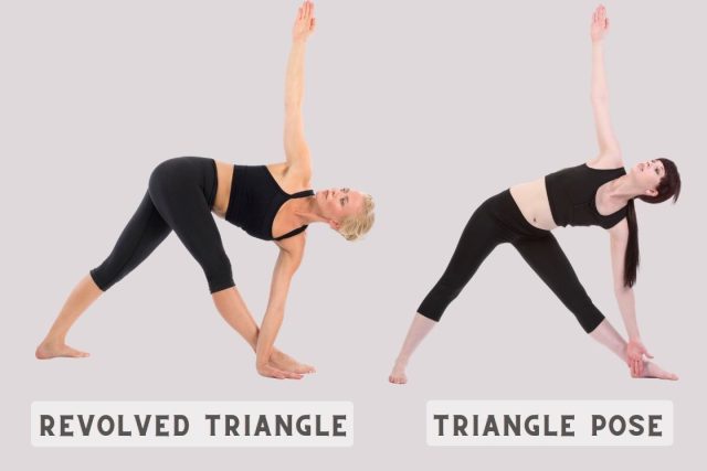 Revolved triangle pose