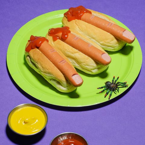 Halloween Finger Hotdogs