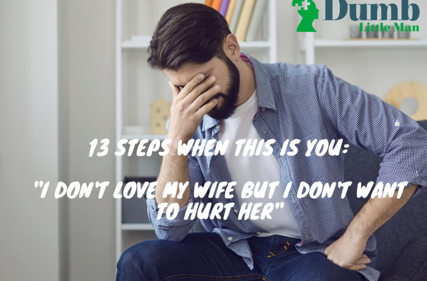  13 Steps When This Is You: “I Don’t Love My Wife But I Don’t Want To Hurt Her”