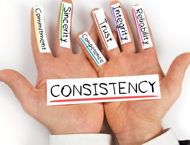 Be Consistent