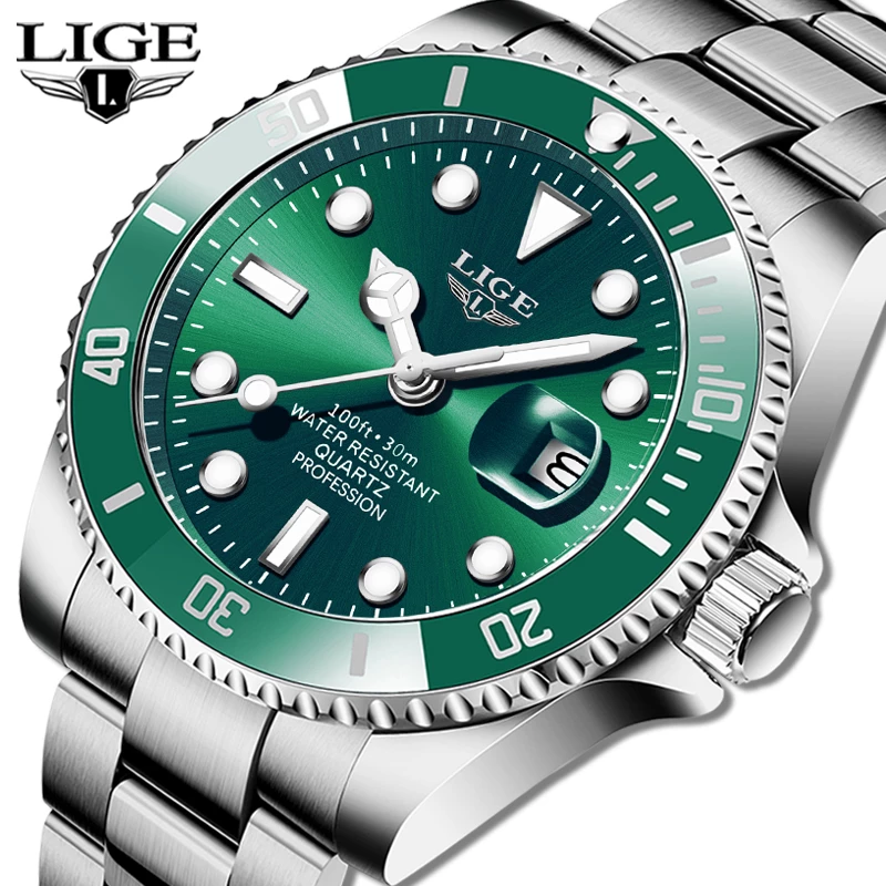 LIGE Diver Watch for Men