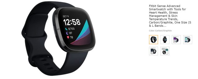 Fitbit Sense Advanced Smartwatch with Tools for Heart Health