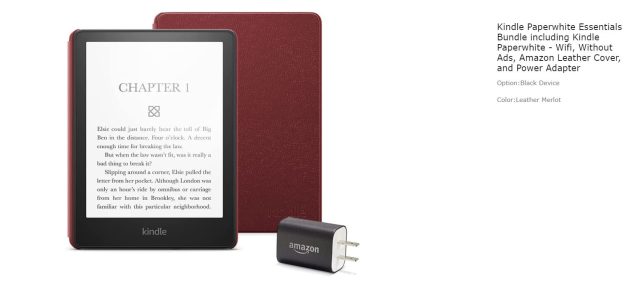 Kindle Paperwhite Signature Edition Essentials Bundle