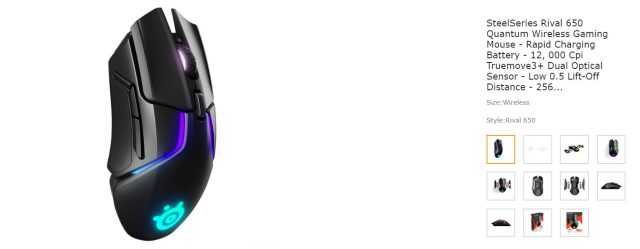 Rival 650 Quantum wireless mouse