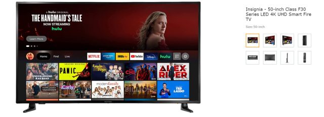 Insignia 50-inch Class F30 Series LED 4K UHD Smart Fire TV