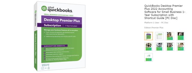 QuickBooks Desktop Premier Plus 2022