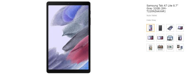 Samsung Tab A7 Lite 8.7’’ Gray 32GB