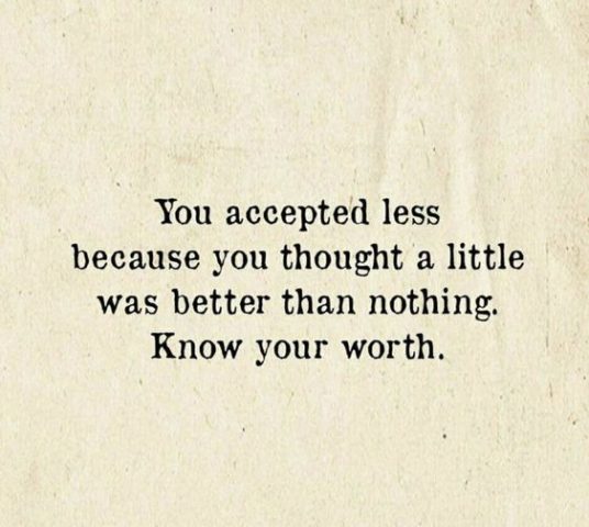 Knowing Your Worth